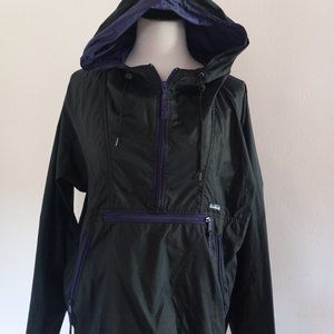 Camphor Black Windbreaker. Medium